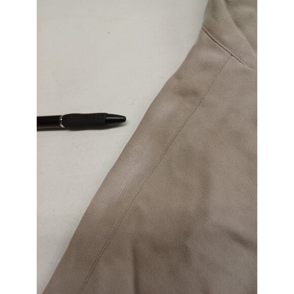 Eagle Dry Goods Co. Button Front Shirt Men's Beige Silk Chrysler Financial XXL - Picture 5 of 11